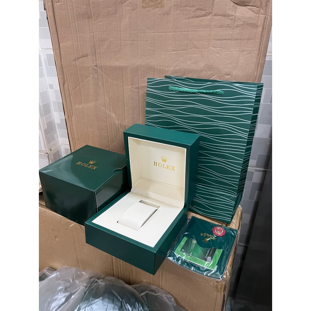 Hộp Gỗ đồng hồ đủ loại versace / cartier / Omg / AP - full box sổ thẻ túi