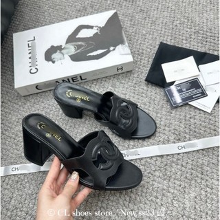 Guốc 5 phân da mịn cao cấp phun phụ kiện