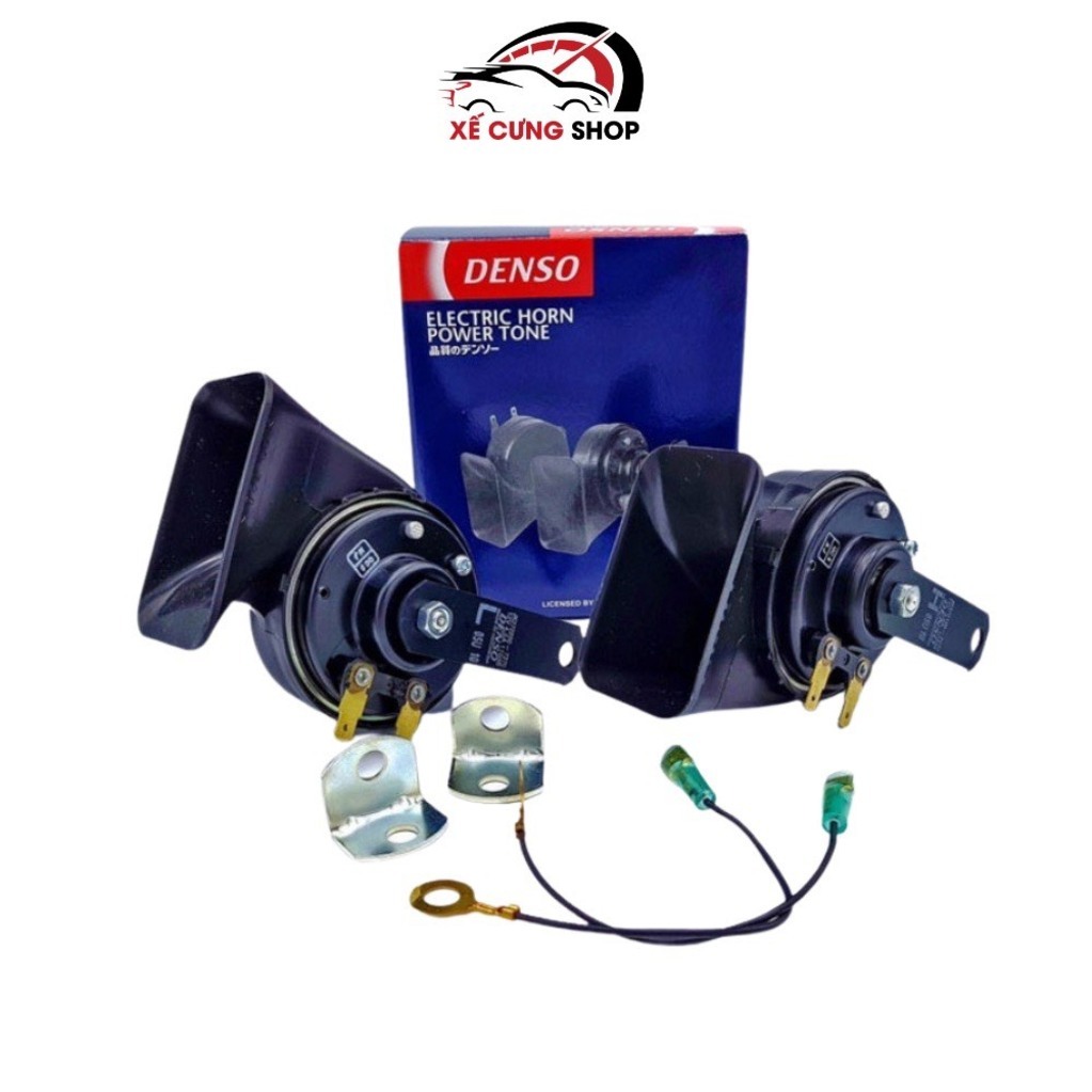 Còi Denso chính hãng 12V lắp được hầu hết các xe ô tô từ 4 chỗ đến 16 chỗ (giá 1 CÁI CÒI)