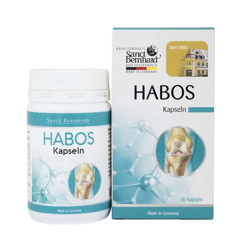 Habos Kapseln Sanct Bernhard - Hỗ Trợ Tái Tạo Mô Sụn Khớp, Giảm Khô Khớp (Hộp 60 Viên)
