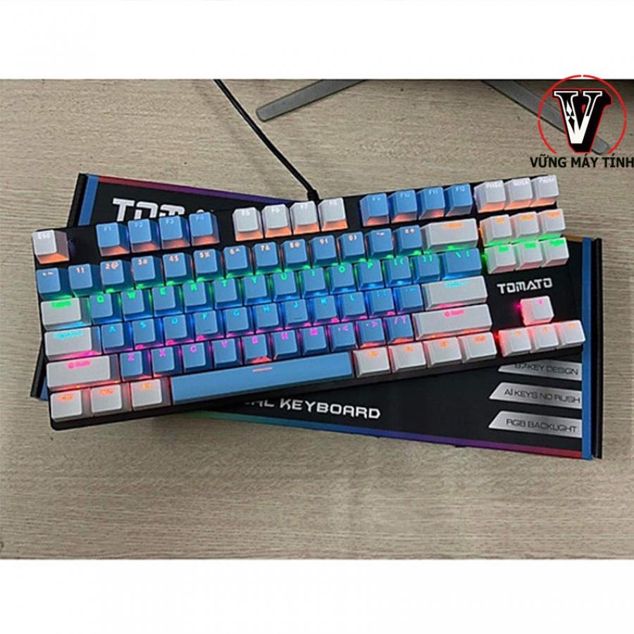 Bàn phím cơ Tomato S87 Blue/Red/Brown tặng 102 keycap  - TTG Shop