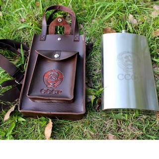Bình đựng rượu inox 304 cao cấp 178oz (5.4 lít) , có Logo trên bao da và thân bình, inox dày 0.8mm loại cao cấp