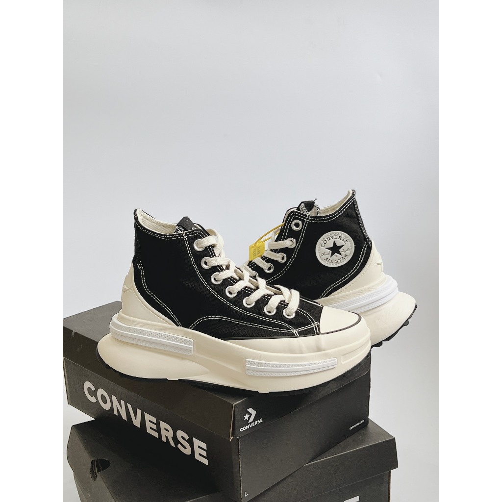 Giày Converse Run Star Legacy black nam nữ, Giày Converse cổ cao đen bản S.Cấp full pk hot trend 2023