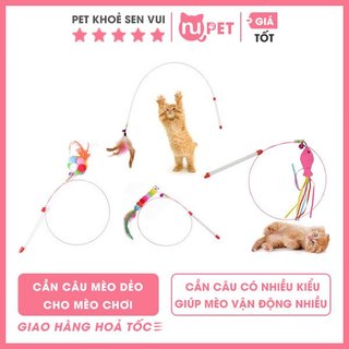Cần câu mèo dẻo | Đồ chơi cho mèo