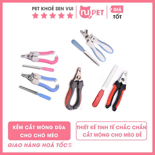 Kềm cắt móng cho chó mèo kèm dũa Nupet