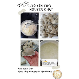 20g yến tổ thô nguyên chất_tặng kèm nhíp nhặt, thố sứ và nguyên liệu chưng