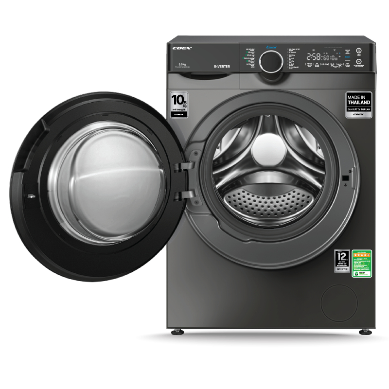 Máy giặt lồng ngang Coex Inverter 10,5kg FW-10CW1408IGB