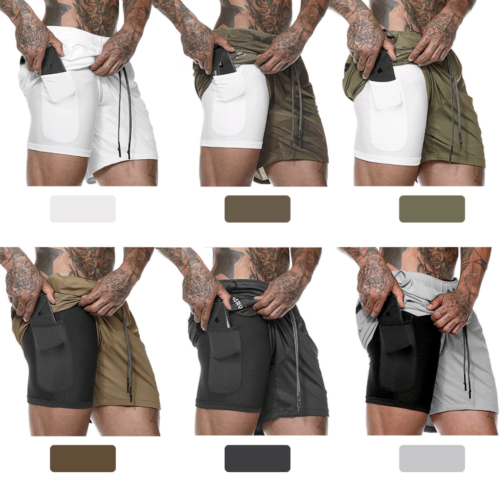 Quần short thể theo nam chất vải thấm hút mồ hôi nhanh Sportslink