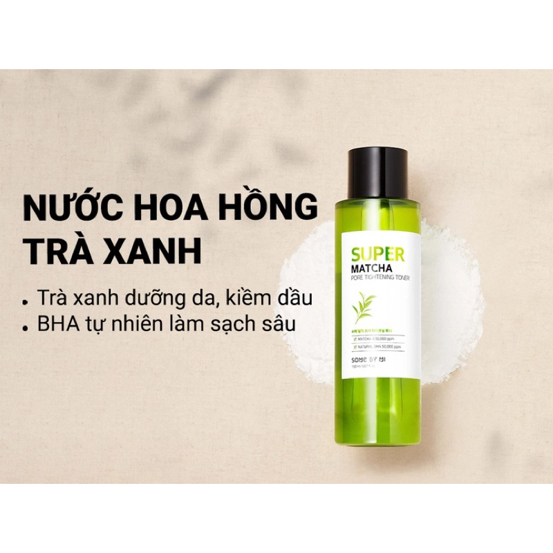 (Chính hãng - Giá tốt) Nước hoa hồng Some By Mi Super Matcha Pore Tightening Toner 150ml