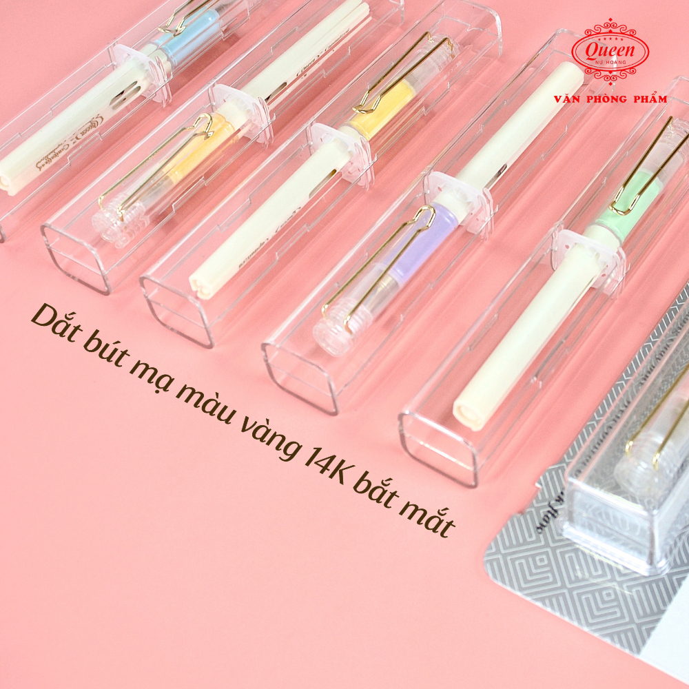 Bút Máy Ngòi Tạo Nét Thanh Đậm Queen FP17-2  thích hợp luyện chữ và sử dụng hàng ngày