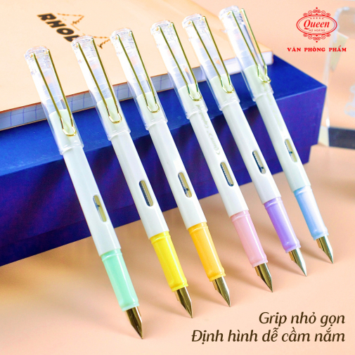 Bút Máy Ngòi Tạo Nét Thanh Đậm Queen FP17-2  thích hợp luyện chữ và sử dụng hàng ngày