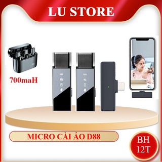 Micro thu âm không dây cài áo s18 - khử tiếng ồn cao cấp - khoảng cách 30m
