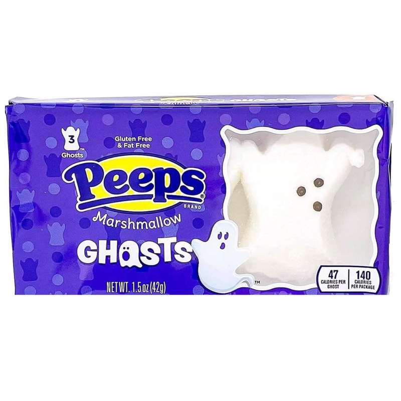 🎃Kẹo Peeps Halloween Marshmallow Pumpkins - 1.5oz/3ct / Kẹo mallow bí ngô , con ma ,hulk ...👻🙀 42gr..