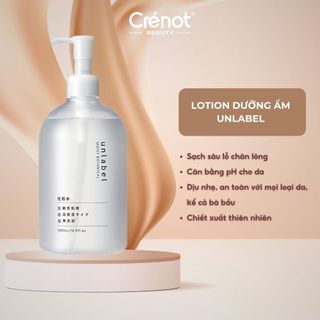 Lotion dưỡng ẩm Unlabel toner nước hoa hồng Nhật Bản chống lão hóa dưỡng cấp ẩm cân bằng da dầu khô mụn nhạy cảm 500ml