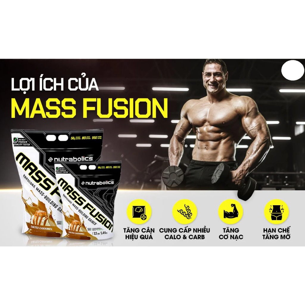 Sữa Tăng Cân Tăng Cơ Nutrabolics Mass Fusion 12lbs - Chính Hãng 100%