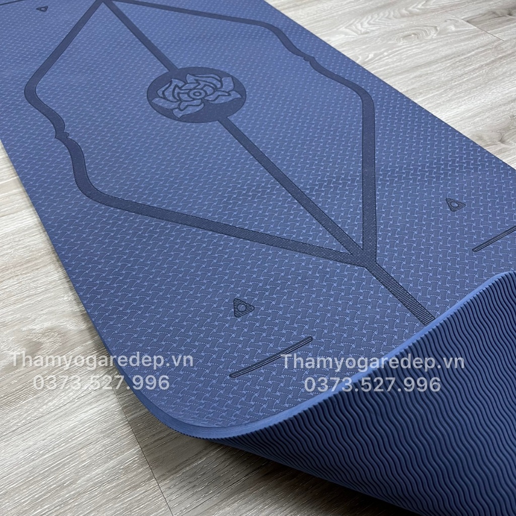 Thảm yoga định tuyến TPE 8mm cao cấp loại 1 và 8mm 2 lớp
