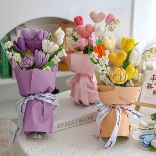 Bó hoa tulip len, bó hoa tulip tặng sinh nhật bạn gái, bó hoa tặng sinh nhật