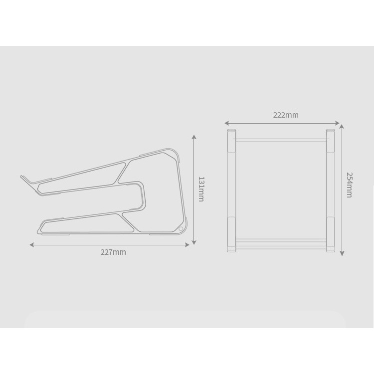 Giá Kê Laptop, Máy Tính Bảng P82 Hợp Kim Nhôm Có Thể Dựng Đứng Kiêm Tản Nhiệt