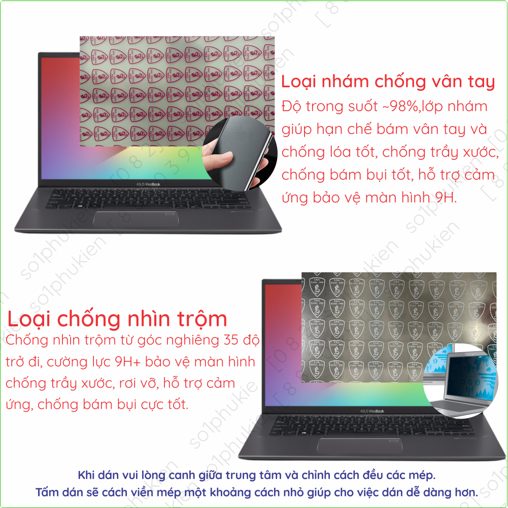 Dán màn hình cường lực Asus VivoBook A412 14''/ VivoBook  M412 14''/ X3400PA/ X3400PH nano dẻo siêu mỏng trong
