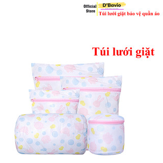 Túi lưới giặt đồ 1 set 5 Chi tiết đựng được nhiều mẫu quần áo - Dbavio