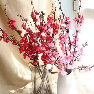 (HOA ĐẸP_CÀNH CHẮC) HOA ĐÀO giả phụ kiện chụp ảnh siêu xinh. CÀNH HOA đào decor cắm lọ bình phong thủy trang trí shop