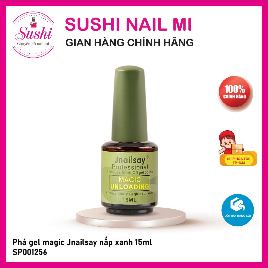 Phá gel magic Jnailsay 15ml chuyên dụng cho móng - Sushi nail mi