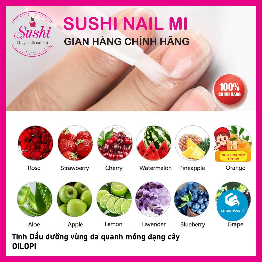 Bút dưỡng viền quanh móng loại tốt giá rẻ  - Sushi nail mi