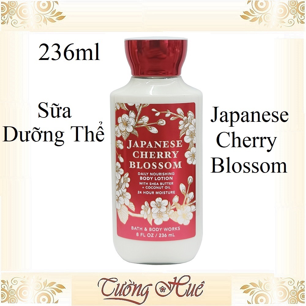 Dưỡng thể Bath & Body Works Japanese Cherry Blossom Body Lotion - 236ml - Hoa đào.