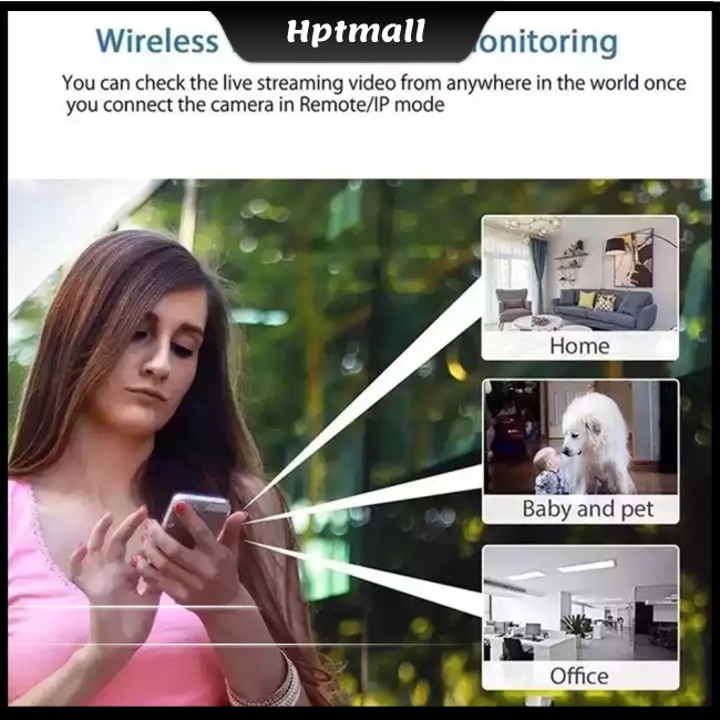 CAMERA PIN WIFI , 1080P , HỒNG NGOẠI , KO DÂY