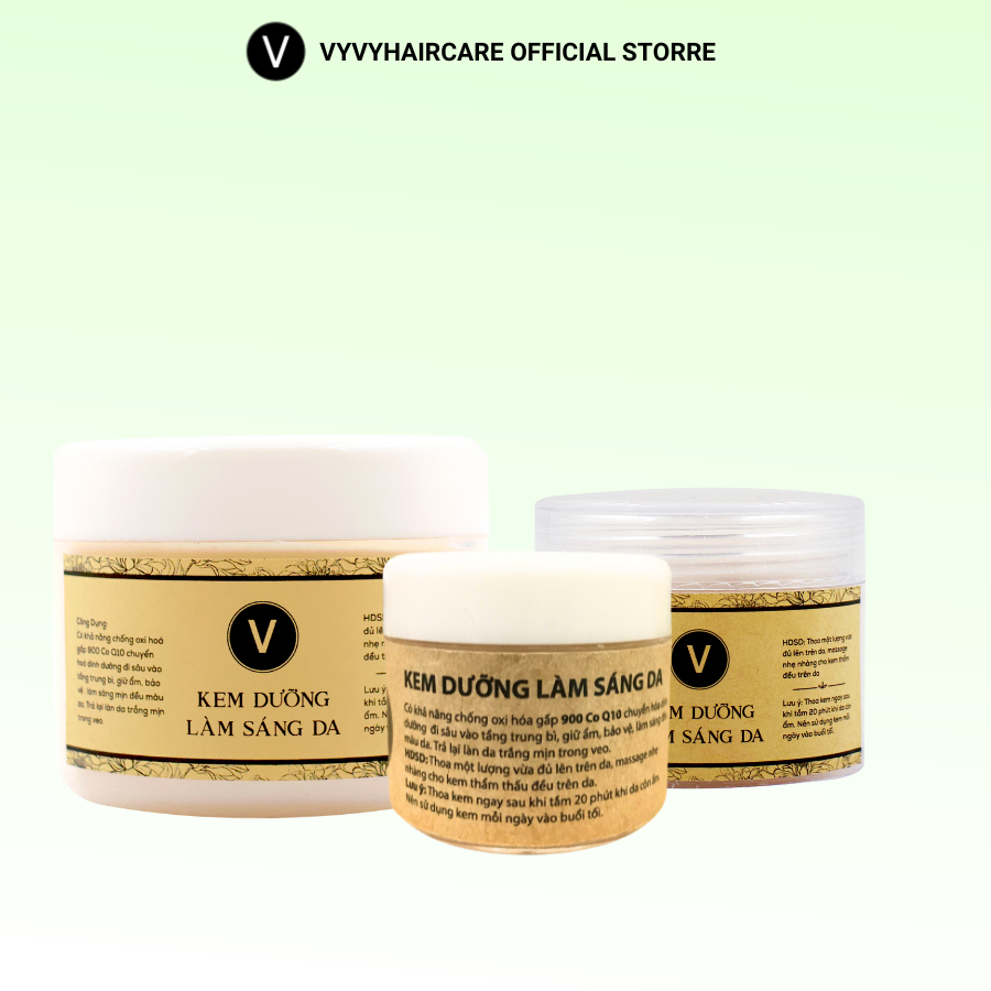 Hàng tặng không bán kem dưỡng thể trắng mịn căng bóng da Vyvyhaircare V 30gr