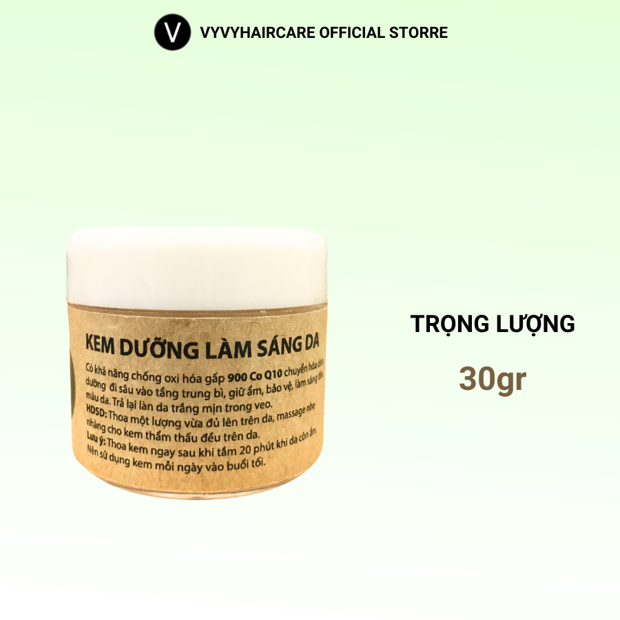 Hàng tặng không bán kem dưỡng thể trắng mịn căng bóng da Vyvyhaircare V 30gr