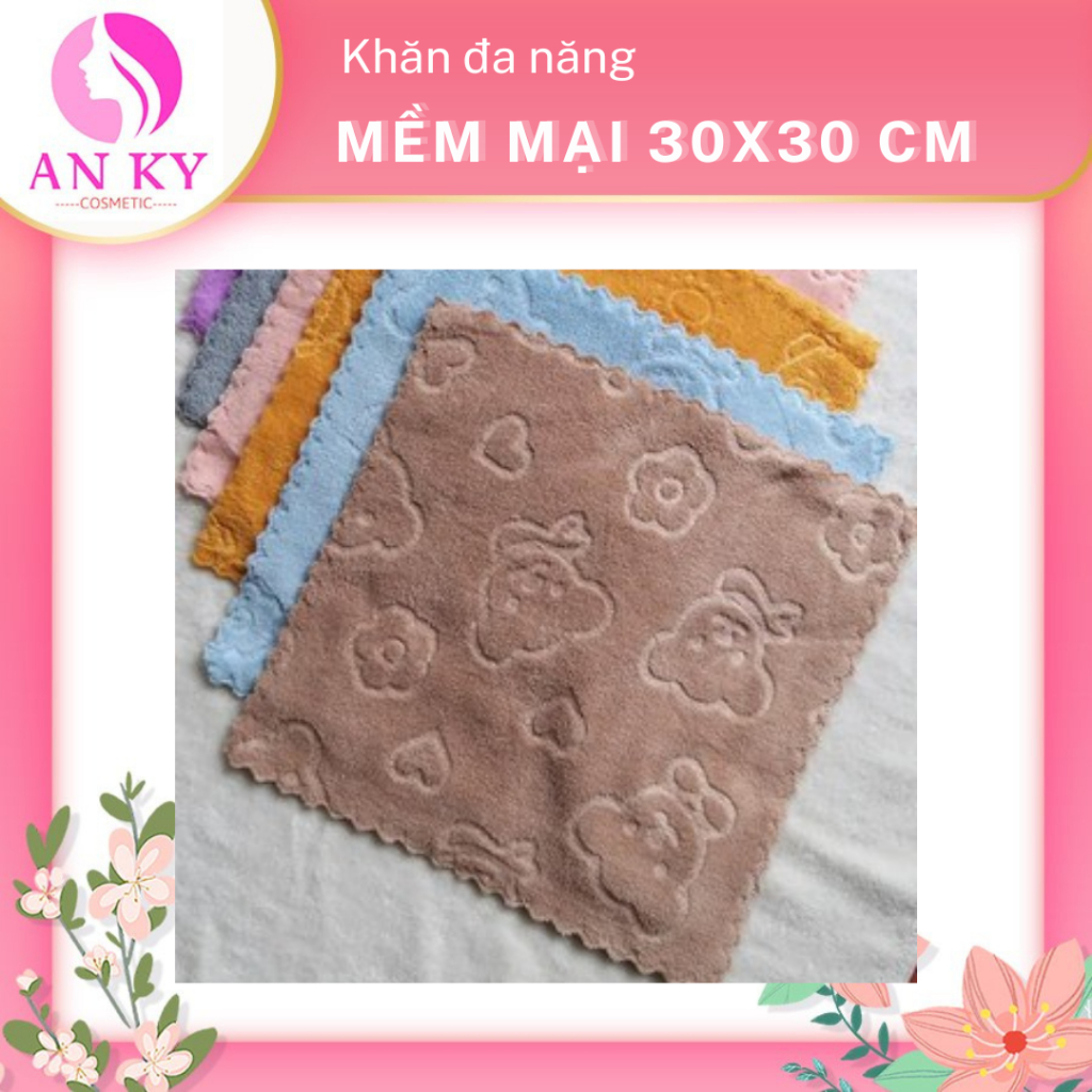 Khăn Lau Đa Năng Mềm Mại 30x30