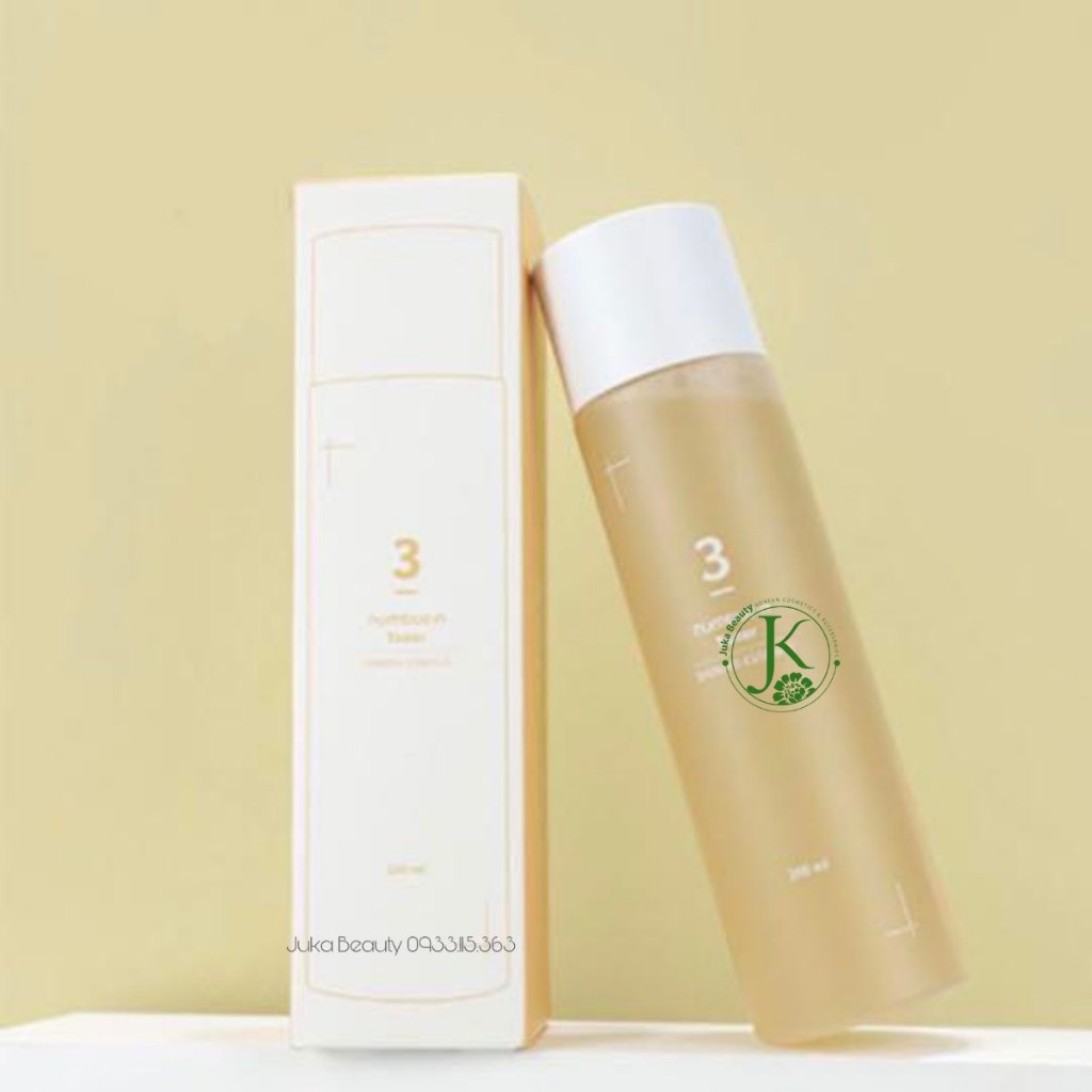 Nước hoa hồng căng bóng da Numbuzin No.3 Super Glowing Essence Toner 200ml