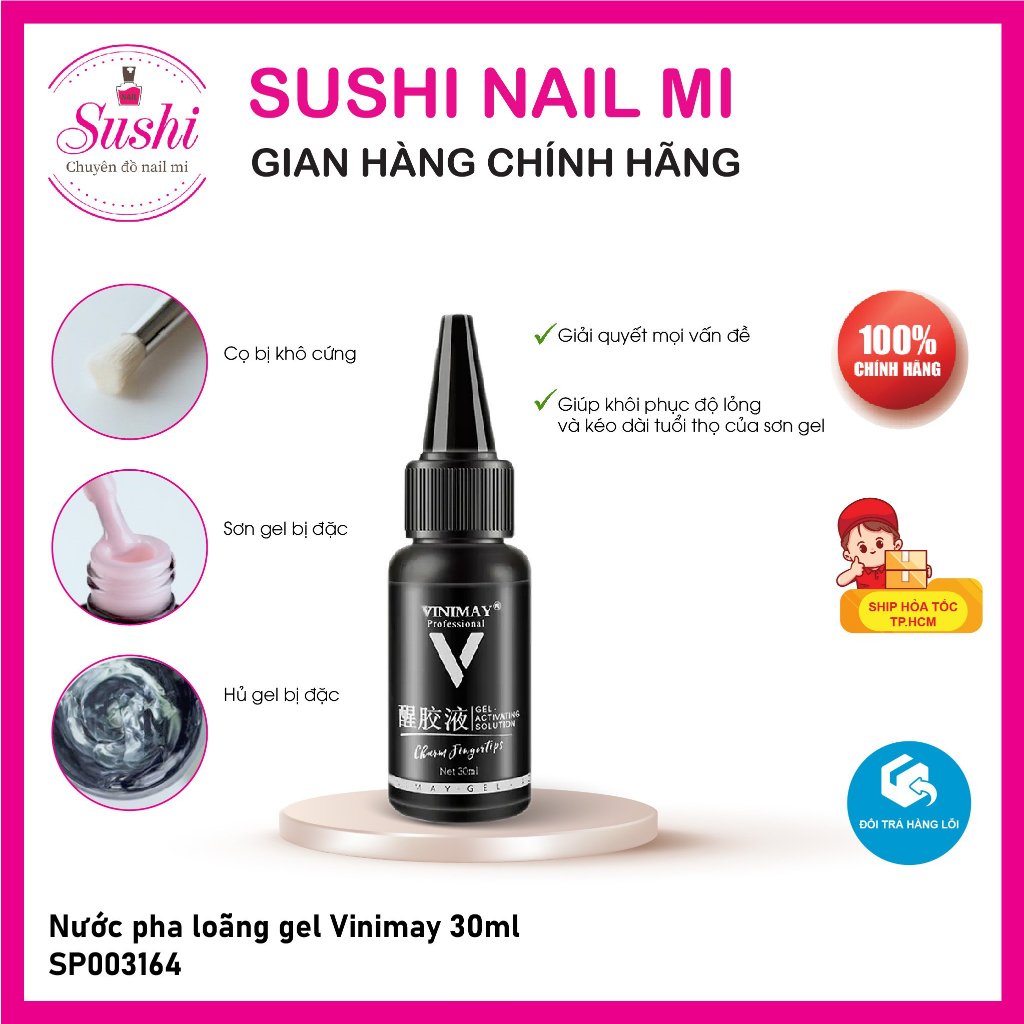 Nước pha sơn gel Vinimay 30ml  - Sushi nail mi