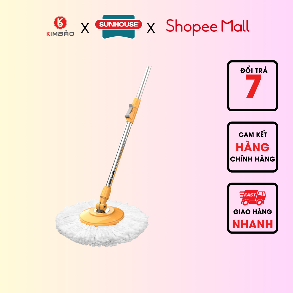 Cây lau nhà xoay 360 độ Sunhouse KS- MO350I