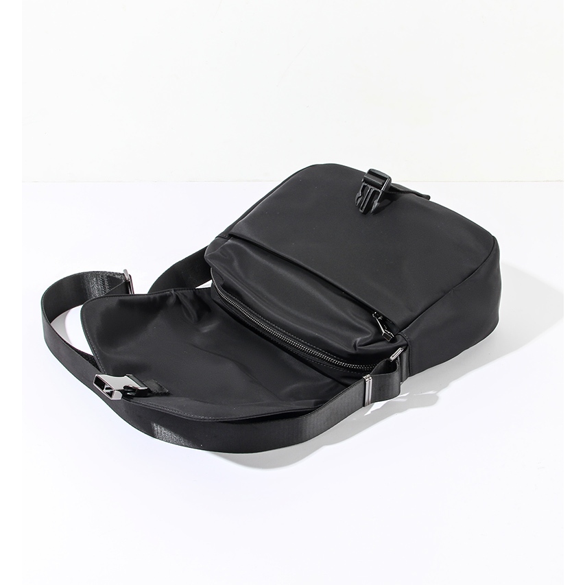 Túi đeo chéo messenger nam nắp cài vải nylon cao cấp chống thấm nước cỡ lớn đựng vừa ipad thời trang 65011