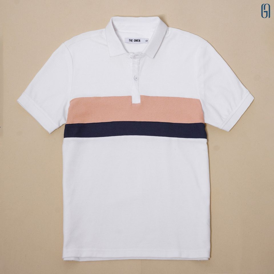 Áo Polo nam kẻ sọc Urban Polo Shirt thiết kế phối màu xen kẽ, 100% cotton, thoáng mát GM THE GMEN ELEGANT EST 2017