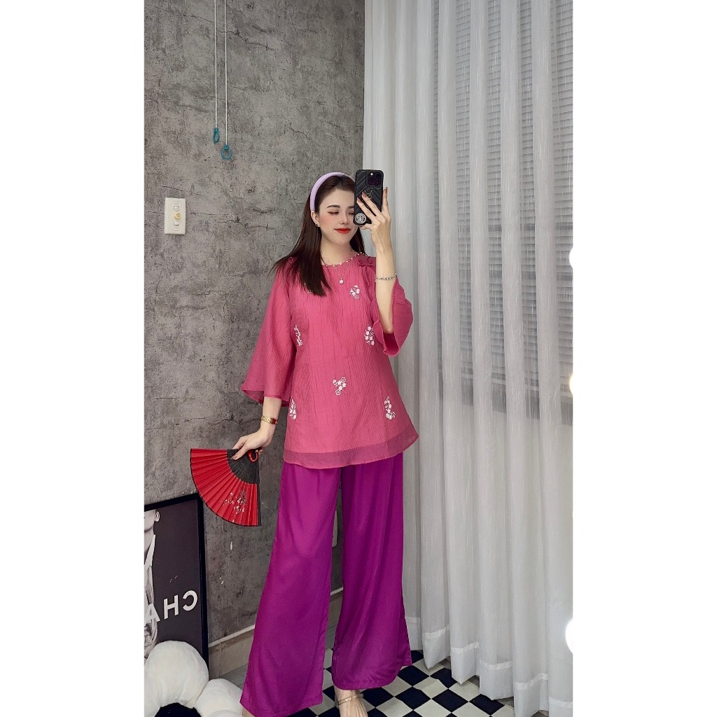 SET LAM TƠ THÊU BIGSIZE - SET ĐI LỄ