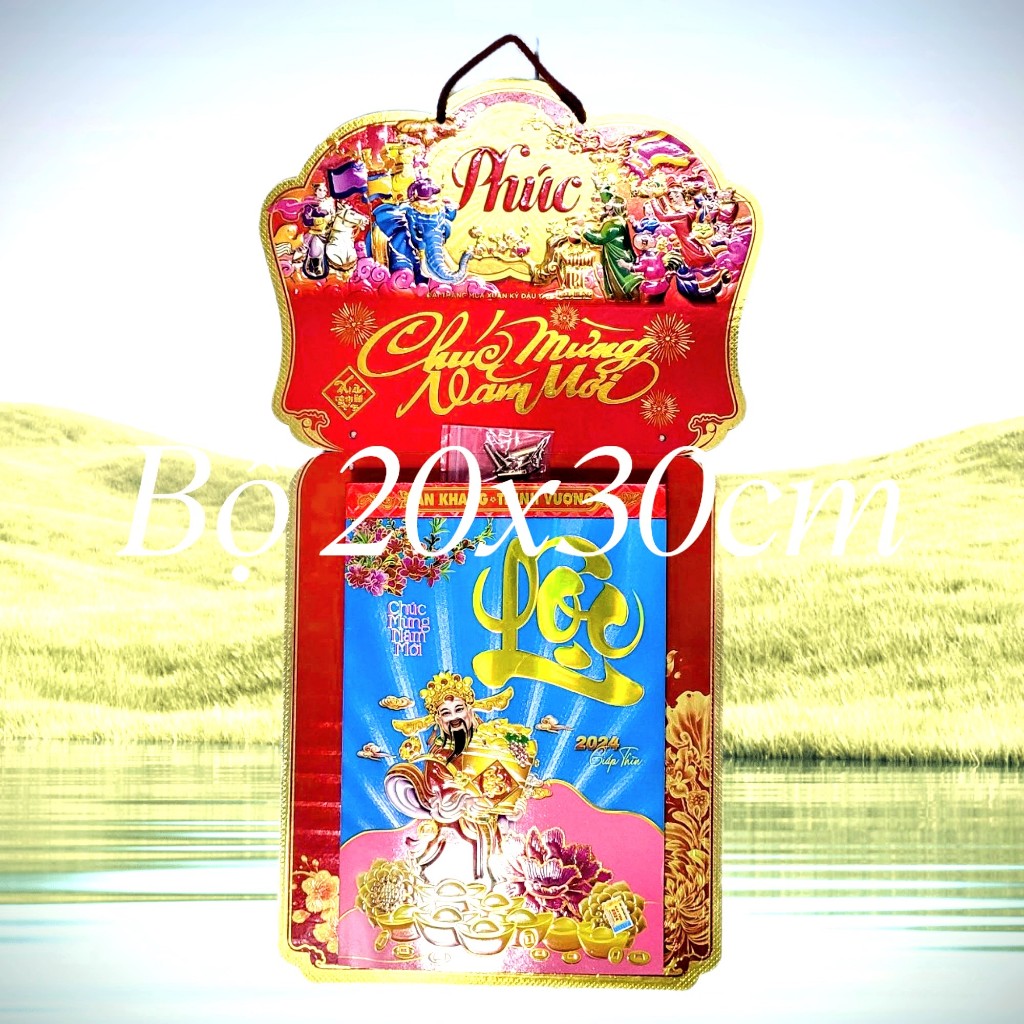 Trọn bộ giá rẻ khổ 20x30cm DVA chủ đề : Sắc Hoa - Xuất bản 2024 - In quảng cáo tên CTY trên lịch