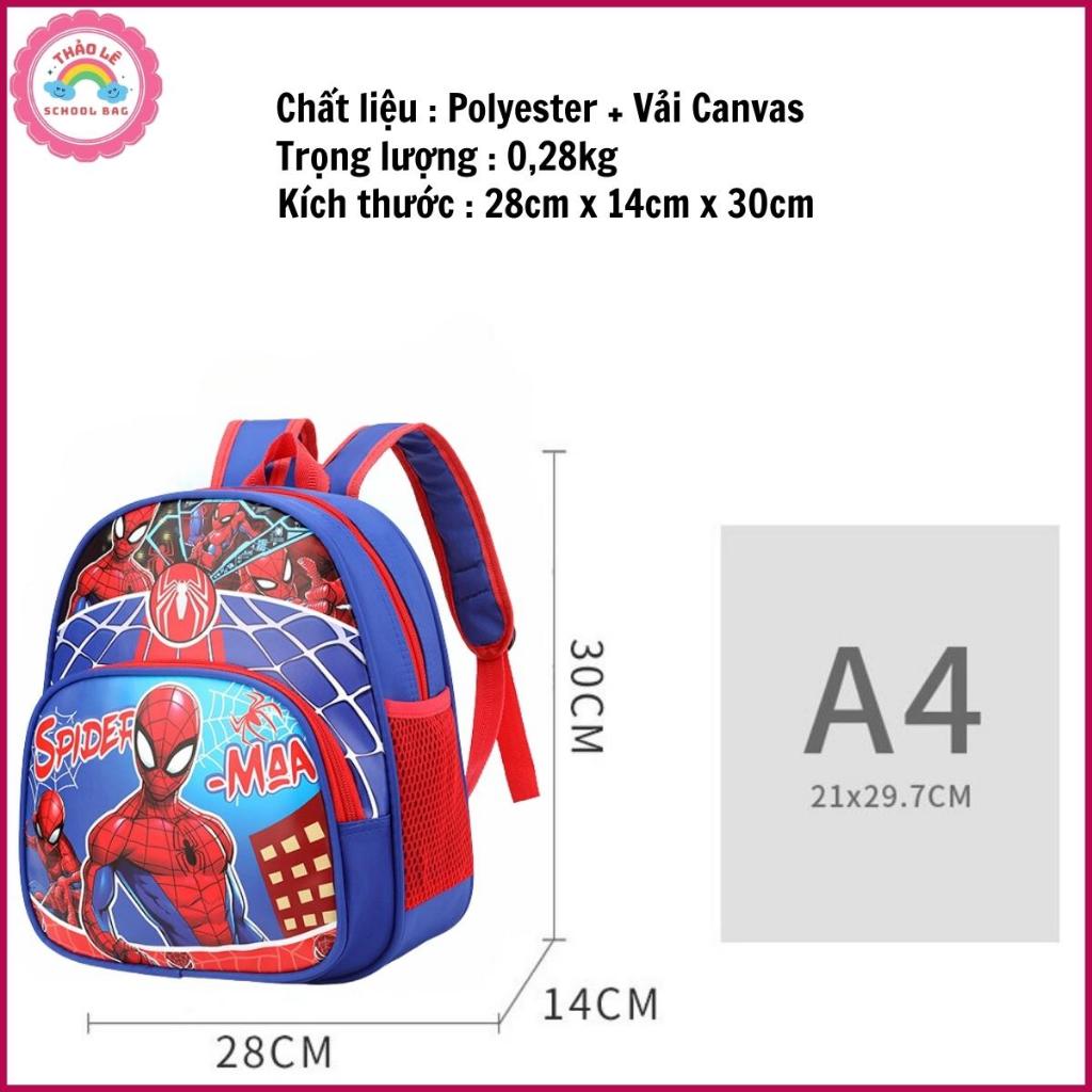 Balo cho bé mẫu giáo , mầm non , cặp trẻ em đi học 1-6 tuổi hình người nhện siêu nhân elsa kitty lol công chúa TL2312