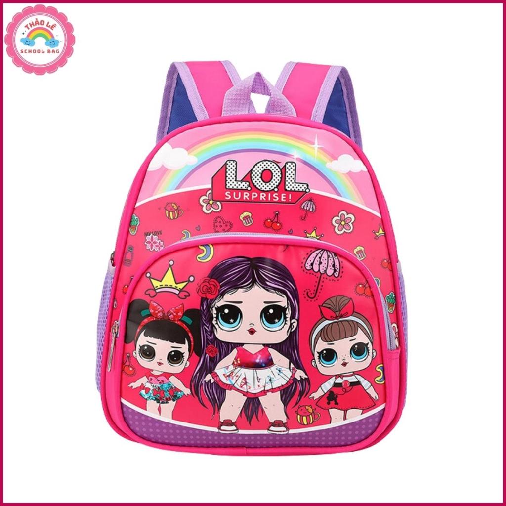 Balo cho bé mẫu giáo , mầm non , cặp trẻ em đi học 1-6 tuổi hình người nhện siêu nhân elsa kitty lol công chúa TL2312