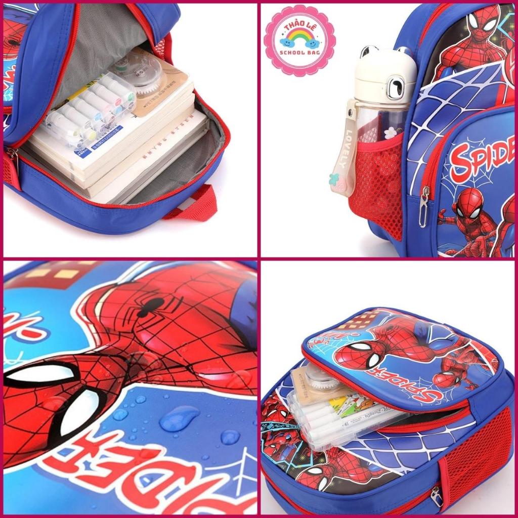 Balo cho bé mẫu giáo , mầm non , cặp trẻ em đi học 1-6 tuổi hình người nhện siêu nhân elsa kitty lol công chúa TL2312