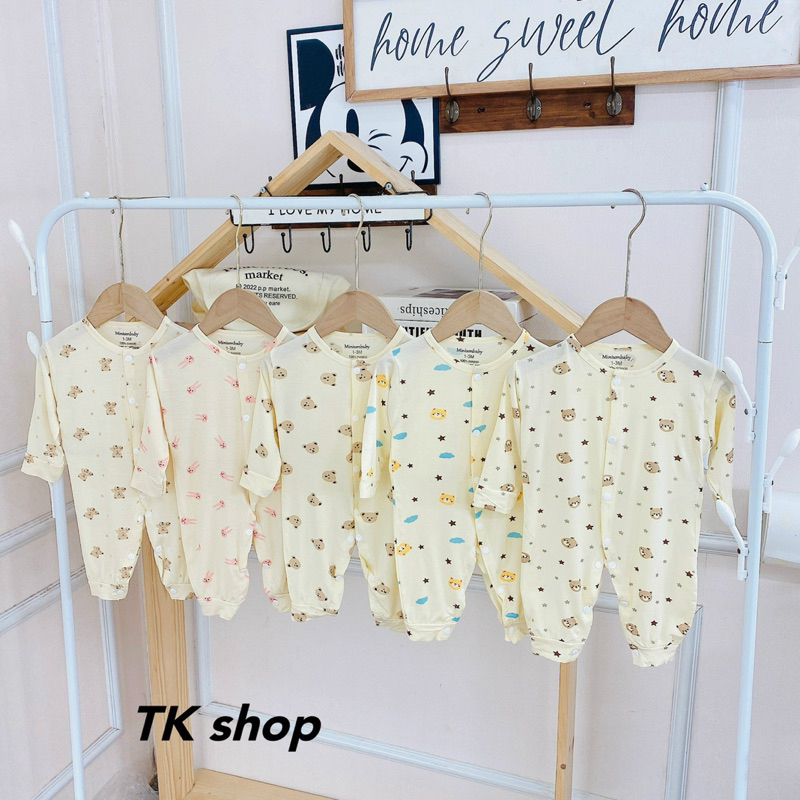 Body dài tay thun lạnh cho bé sơ sinh 0-9 months