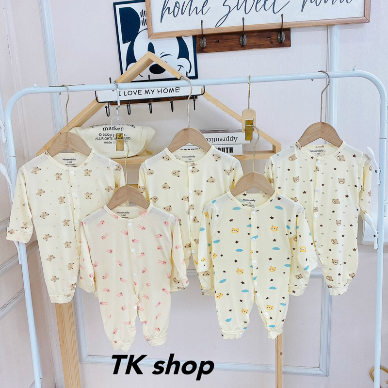 Body dài tay thun lạnh cho bé sơ sinh 0-9 months