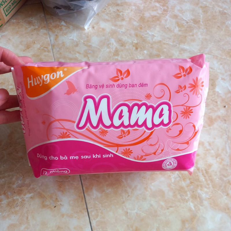 Bỉm/ BVS mama huygon gói 12 miếng