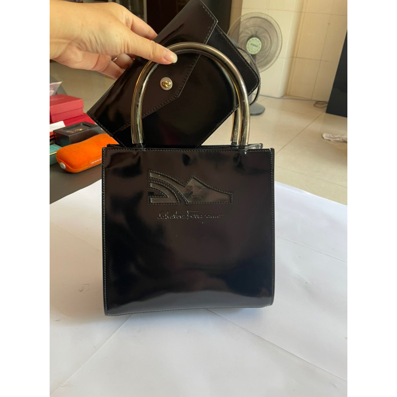 Túi tote mini Salvatore authentic.