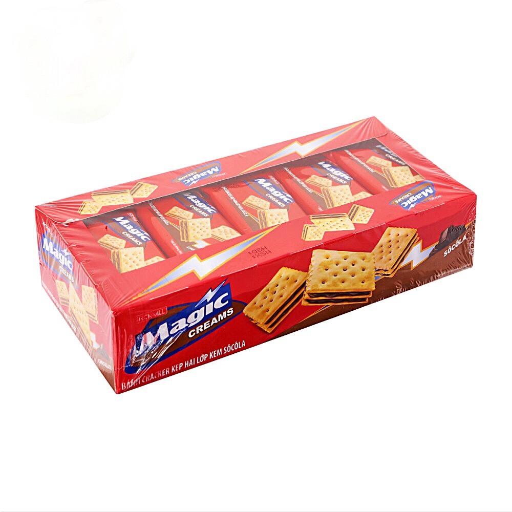 Bánh Magic Cracker Siêu Giòn Hai Lớp Kem Sôcôla