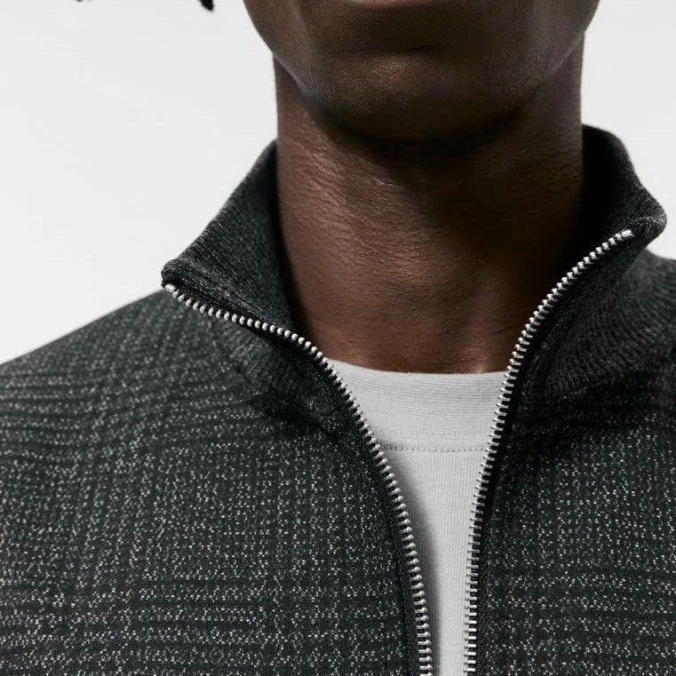 Áo khoác bomber Za.ra kẻ caro