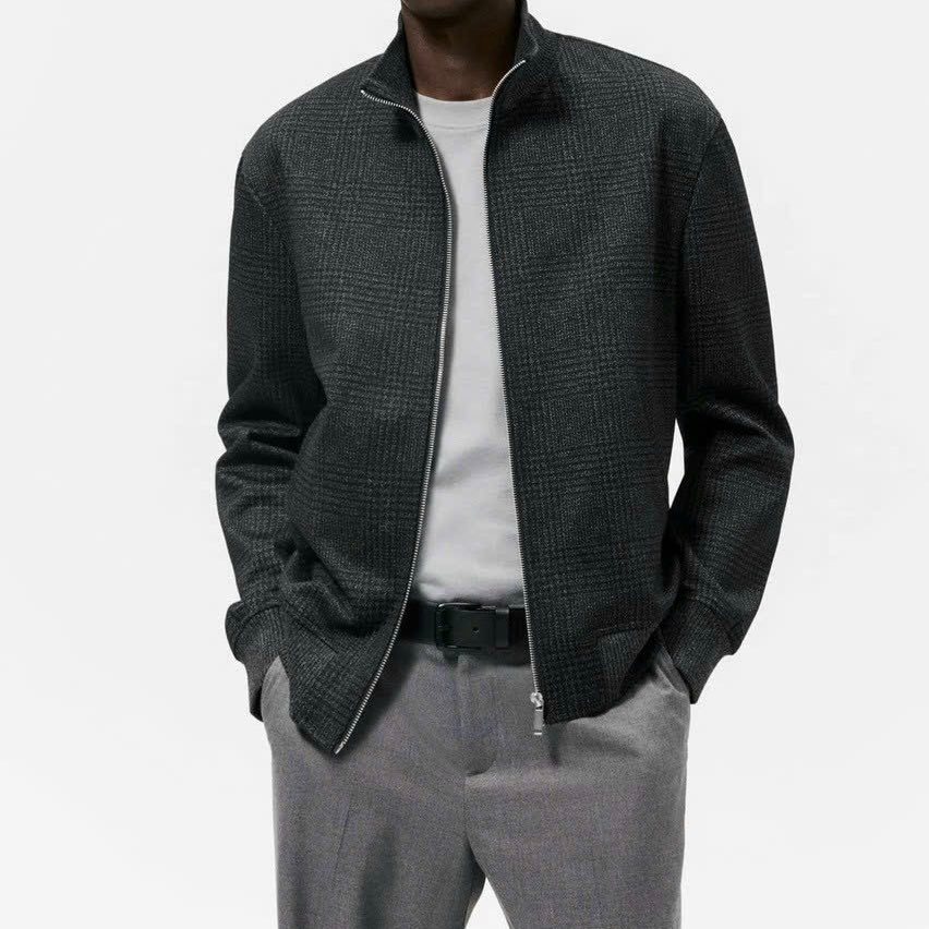 Áo khoác bomber Za.ra kẻ caro