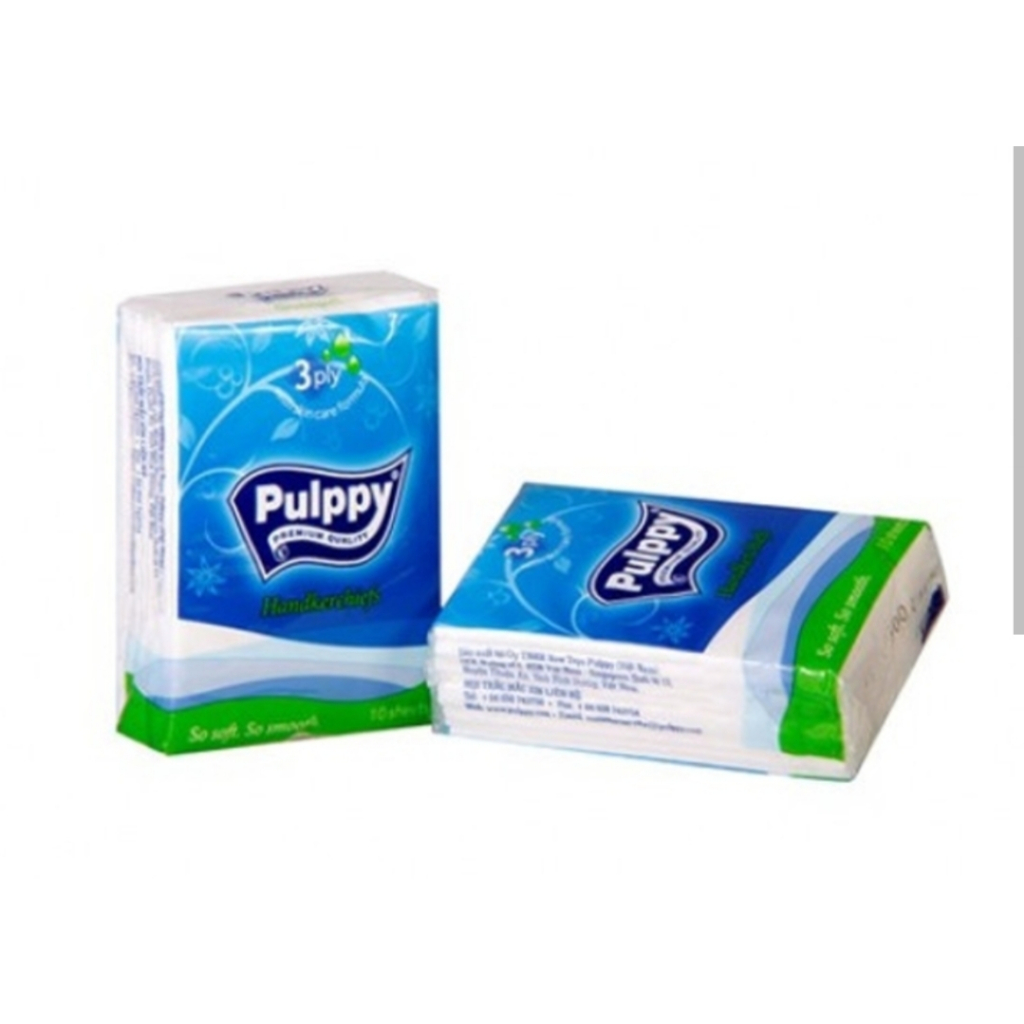 Khăn Giấy Lụa Bỏ Túi Pulppy Compact 1 gói